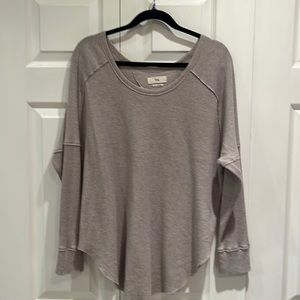 ❤️❤️SOLD TNA Grey Waffle Top❤️❤️